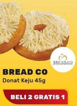 Promo Harga BREAD CO Donat Keju 45 gr - Yogya