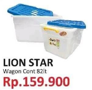Promo Harga LION STAR Wagon Container 82 ltr - Yogya