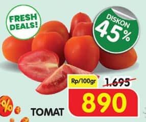 Promo Harga Tomat per 100 gr - Superindo