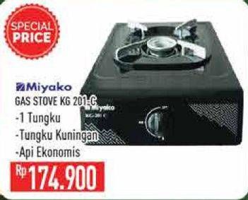 Promo Harga MIYAKO Kompor Gas Miyako KG-201 C 1 pcs - Hypermart