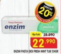 Promo Harga Enzim Pasta Gigi Fresh Mint 124 gr - Superindo