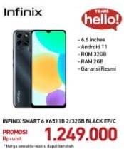 Promo Harga INFINIX Smart 6 X6511B 2/32GB  - Carrefour
