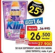 Promo Harga SO KLIN Liquid Detergent 1600 ml - Superindo