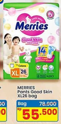 Promo Harga Merries Pants Good Skin XL26 26 pcs - Indomaret