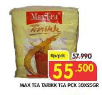 Promo Harga Max Tea Minuman Teh Bubuk Tarikk Tea 30 pcs - Superindo