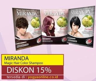 Promo Harga MIRANDA Hair Color Shampoo  - Yogya