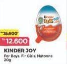 Promo Harga Kinder Joy Chocolate Crispy Boys, Girls, Natoons 20 gr - Alfamidi