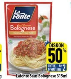 Promo Harga La Fonte Saus Pasta Bolognese 315 gr - Hypermart