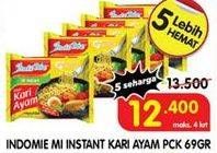 Promo Harga INDOMIE Mi Kuah Kari Ayam 72 gr - Superindo