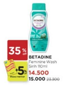 Betadine Feminine Wash Natural Daun Sirih