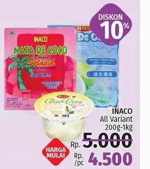 Promo Harga INACO Nata De Coco/ Selasih  - LotteMart