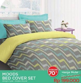 Promo Harga MOODS Bed Cover Set Allegra Type  - Courts