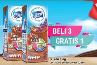Promo Harga Frisian Flag Susu UHT Purefarm Sereal Coklat 225 ml - TIP TOP