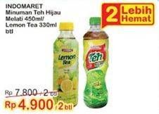 Promo Harga INDOMARET Minuman Teh per 2 botol 450 ml - Indomaret