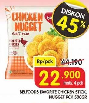 Promo Harga BELFOODS Nugget 500 gr - Superindo