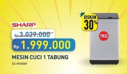 Promo Harga Sharp ES-M7000P-GG  - Hypermart