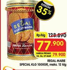 Promo Harga Regal Marie Special Quality 1000 gr - Superindo