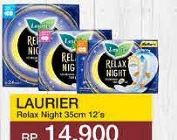 Promo Harga Laurier Relax Night 35cm 12 pcs - Yogya