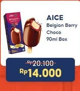 Promo Harga Aice Ice Cream Belgian Berry Choco 90 gr - Indomaret