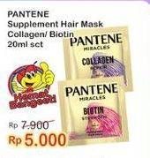 Promo Harga PANTENE Supplement Hair Mask Collagen Repair, Biotin Strength 20 ml - Indomaret
