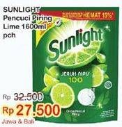 Promo Harga SUNLIGHT Pencuci Piring Lime 1600 ml - Indomaret