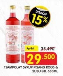 Promo Harga TJAMPOLAY Syrup Pisang Susu 630 ml - Superindo