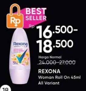 Promo Harga Rexona Deo Roll On All Variants 45 ml - Guardian