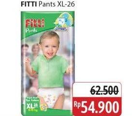 Promo Harga Fitti Pants XL26 26 pcs - Alfamidi