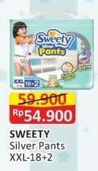 Promo Harga Sweety Silver Pants XXL18+2 20 pcs - Alfamart