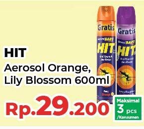 Promo Harga HIT Aerosol Orange, Lilly Blossom 675 ml - Yogya