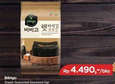 Promo Harga Bibigo Snack Seasoned Seaweed 5 gr - TIP TOP