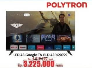 Promo Harga Polytron Smart Cinemax Google TV 43 Inch – PLD 43RG9059  - Hari Hari