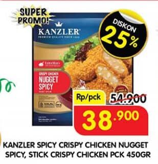 Promo Harga Kanzler Chicken Nugget Crispy Spicy, Crispy 450 gr - Superindo