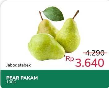 Promo Harga Pear Packham per 100 gr - Indomaret