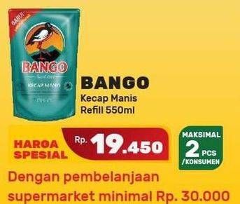 Promo Harga BANGO Kecap Manis 550 ml - Yogya