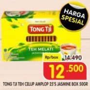 Promo Harga Tong Tji Teh Celup Jasmine Dengan Amplop per 25 pcs 2 gr - Superindo