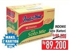 Promo Harga INDOMIE Mi Kuah Soto Mie per 40 pcs 70 gr - Hypermart