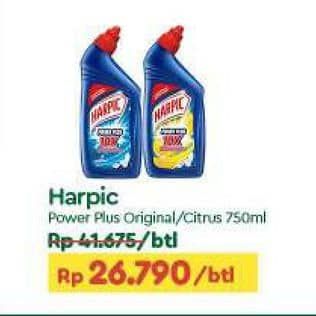 Promo Harga Harpic Pembersih Kloset Power Plus Original, Power Plus Citrus 750 ml - TIP TOP