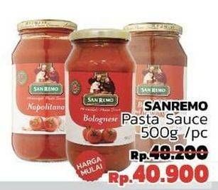 Promo Harga SAN REMO Pasta Sauce 500 gr - LotteMart
