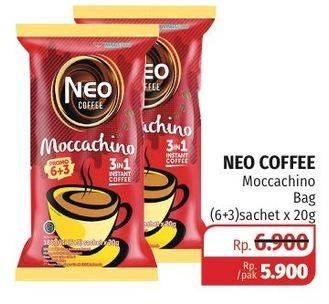 Promo Harga Neo Coffee 3 in 1 Instant Coffee per 9 sachet 20 gr - Lotte Grosir