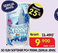 Promo Harga SO KLIN Softener All Variants 900 ml - Superindo