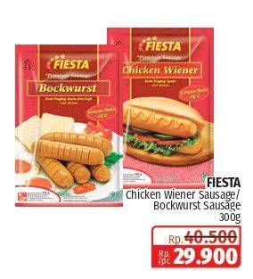 Promo Harga Fiesta Sausage Chicken Wiener, Bockwurst 300 gr - Lotte Grosir