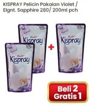 Promo Harga Kispray Pelicin Pakaian Violet, Elegante Sapphire 200 ml - Indomaret