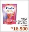 Promo Harga VITALIS Body Wash White Glow 450 ml - Alfamidi