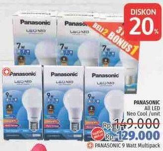 Promo Harga PANASONIC LED NEO  Bulb 9 Watt  - LotteMart