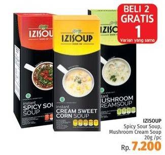 Promo Harga IZISOUP Soup Spicy Soursoup, Mushroom Cream 20 gr - LotteMart