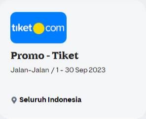 Promo Harga Promo Tiket.com: Diskon Tiket Pesawat  - Gojek