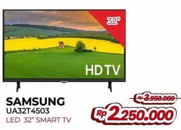 Promo Harga Samsung UA32T4503AK HD | Smart TV 32 Inci  - Yogya