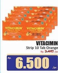 Promo Harga Vitacimin Vitamin C - 500mg Sweetlets (Tablet Hisap) Sweet Orange per 10 str 2 pcs - Hari Hari