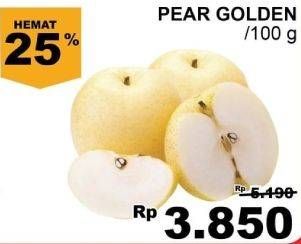 Promo Harga Pear Golden per 100 gr - Giant